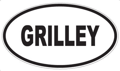 GRILLEY - Oval Magnet