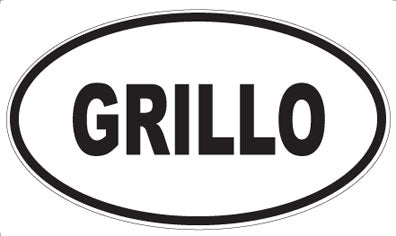 GRILLO - Oval Magnet