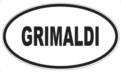 GRIMALDI - Oval Magnet