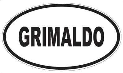 GRIMALDO - Oval Magnet