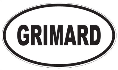 GRIMARD - Oval Magnet