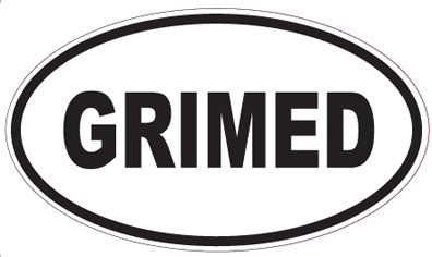 GRIMED - Oval Sticker