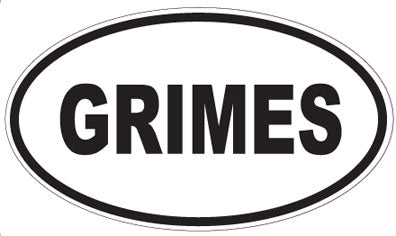GRIMES - Oval Sticker