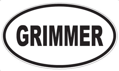 GRIMMER - Oval Magnet