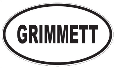 GRIMMETT - Oval Magnet