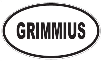 GRIMMIUS - Oval Magnet