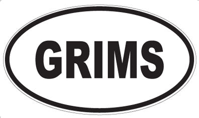 GRIMS - Oval Magnet
