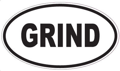 GRIND - Oval Sticker