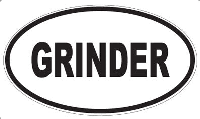 GRINDER - Oval Magnet
