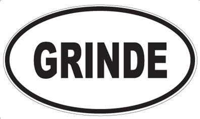 GRINDE - Oval Magnet