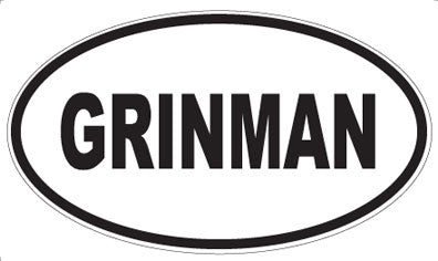 GRINMAN - Oval Magnet