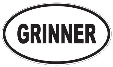 GRINNER - Oval Magnet