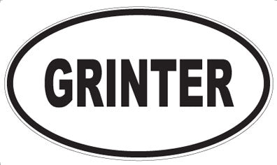 GRINTER - Oval Magnet