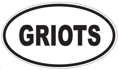 GRIOTS - Oval Sticker
