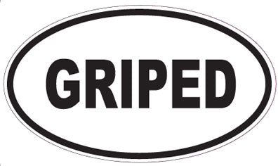 GRIPED - Oval Sticker