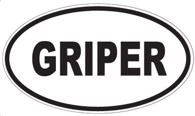 GRIPER - Oval Sticker