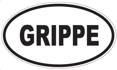 GRIPPE - Oval Sticker