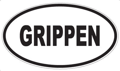 GRIPPEN - Oval Magnet