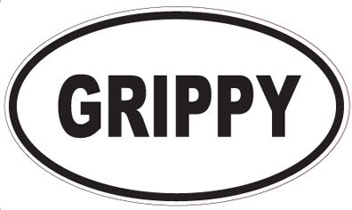 GRIPPY - Oval Sticker