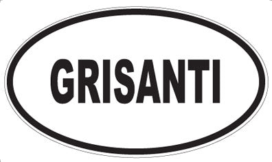 GRISANTI - Oval Magnet