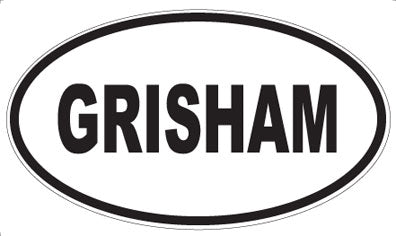 GRISHAM - Oval Magnet