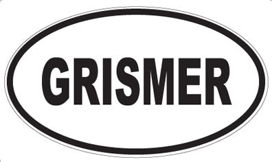 GRISMER - Oval Magnet