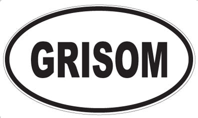 GRISOM - Oval Magnet