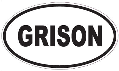GRISON - Oval Sticker