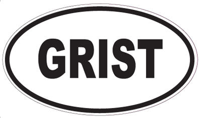 GRIST - Oval Sticker
