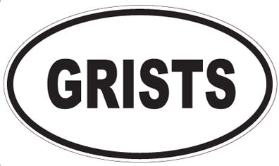 GRISTS - Oval Sticker