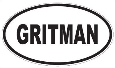 GRITMAN - Oval Magnet