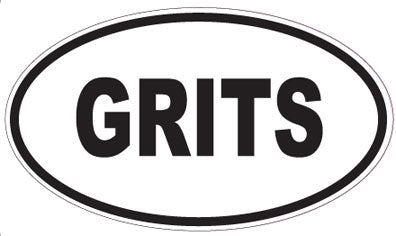 GRITS - Oval Sticker