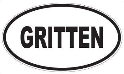 GRITTEN - Oval Magnet