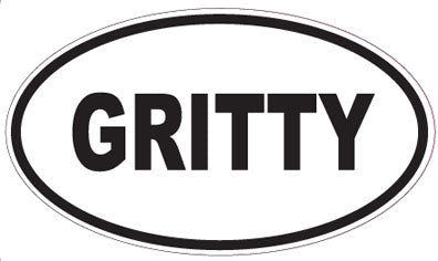 GRITTY - Oval Sticker