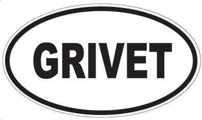 GRIVET - Oval Sticker