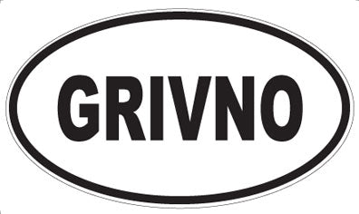 GRIVNO - Oval Magnet