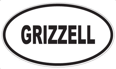 GRIZZELL - Oval Magnet