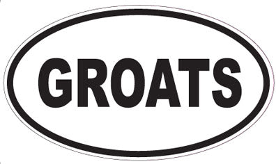 GROATS - Oval Sticker