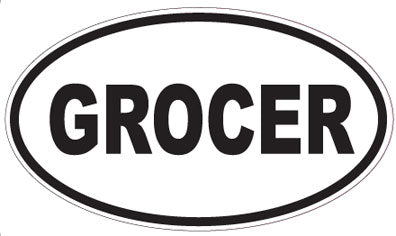 GROCER - Oval Sticker