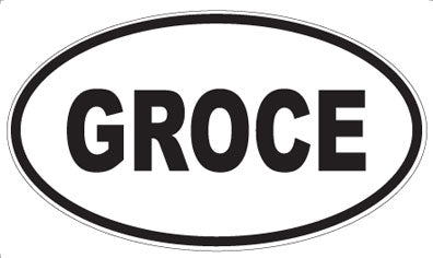 GROCE - Oval Magnet