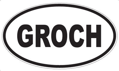 GROCH - Oval Magnet
