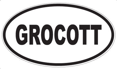 GROCOTT - Oval Magnet