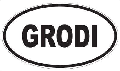 GRODI - Oval Magnet
