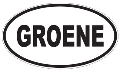 GROENE - Oval Magnet