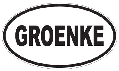 GROENKE - Oval Magnet