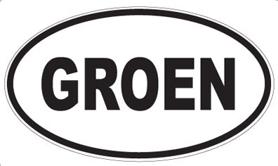 GROEN - Oval Magnet
