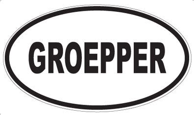 GROEPPER - Oval Magnet