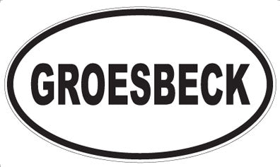 GROESBECK - Oval Magnet