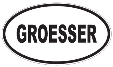 GROESSER - Oval Magnet