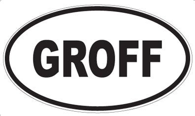 GROFF - Oval Magnet